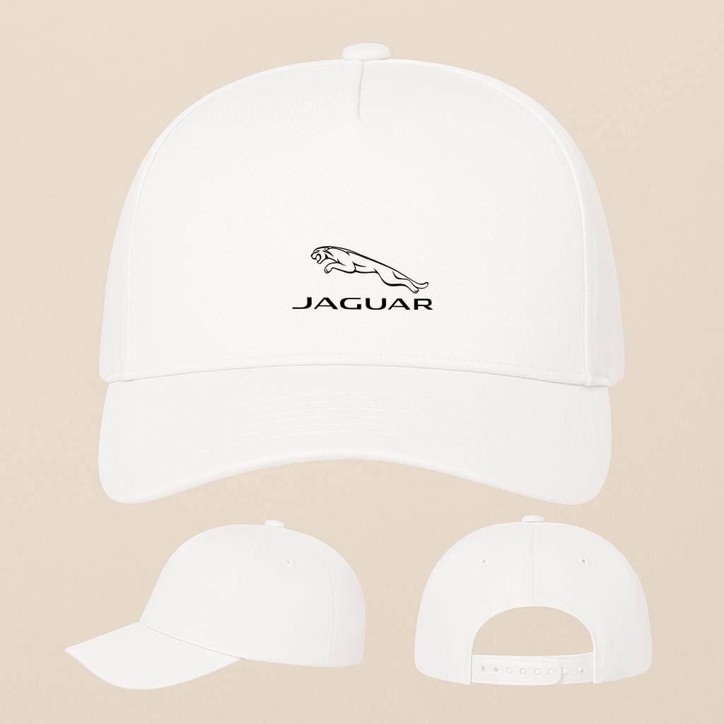 Jaguar Car Symbol Five Panel Twill Snapback Cap